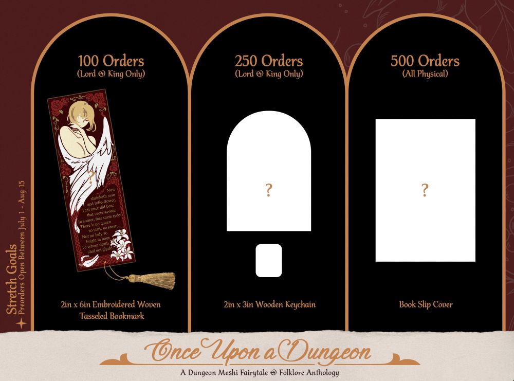 stretch goals with chimera falin bookmark at 100 orders