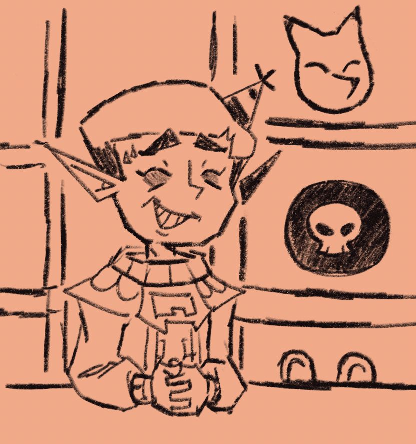 The Happy mask salesman with a party hat on

Also happy new years!^^ 