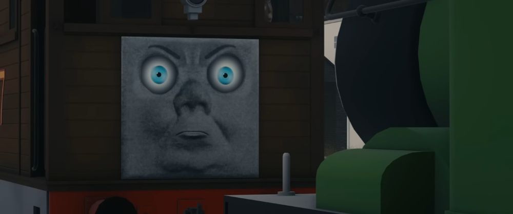 Screenshot of Tobias from "Tobias and the Arcane Merchant" staring daggers at Oliver