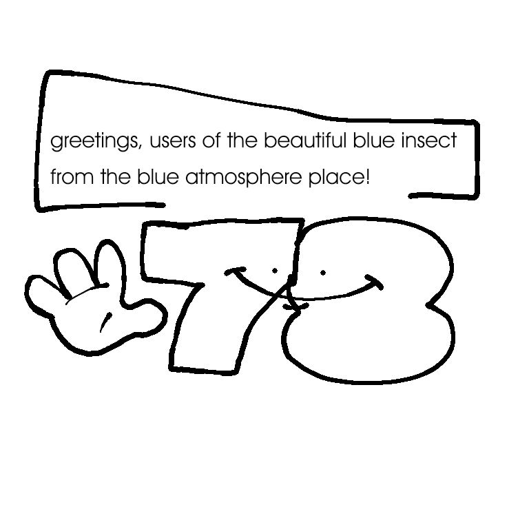 translation: hello, users of bluesky!
