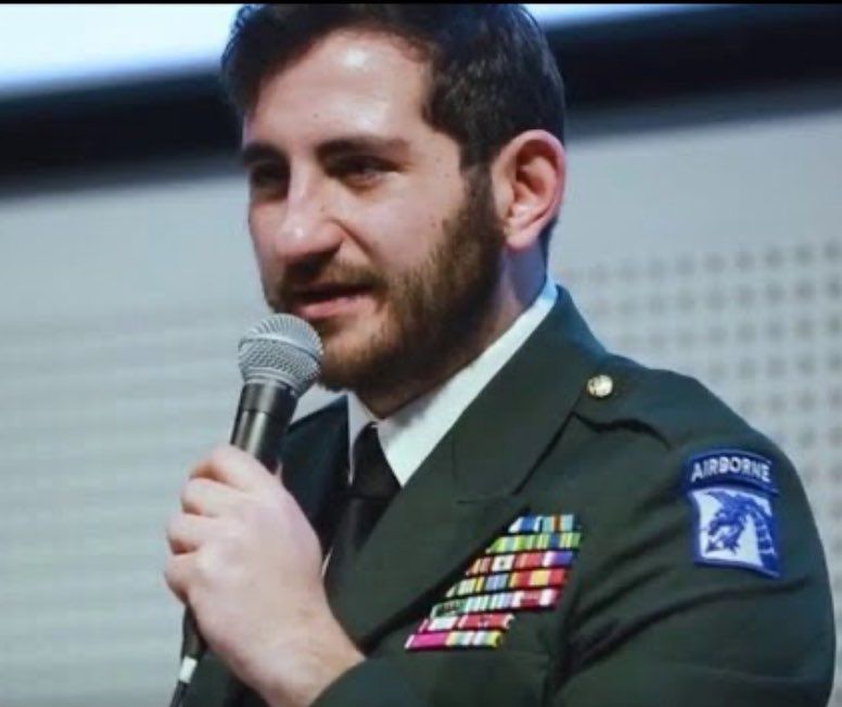 my father at the mic