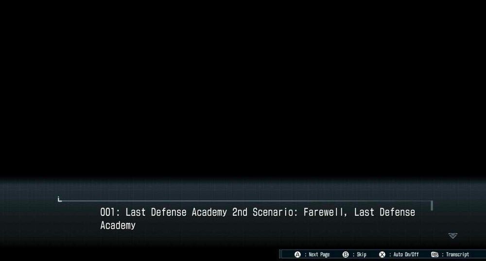 Ending 001: Last Defense Academy 2nd scenario: Farewell, Last Defense Academy.