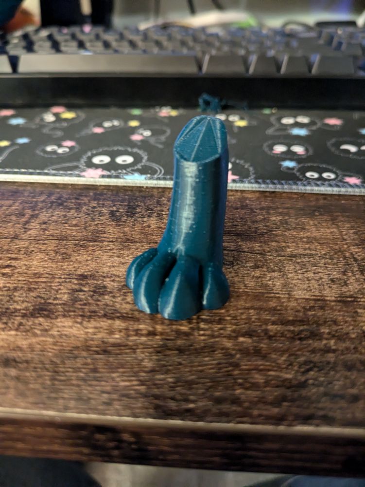 3D print of a miniature digitigrade foot paw front view