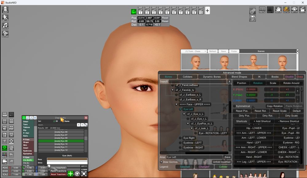 Screenshot of a work in progress in StudioNEOv1
