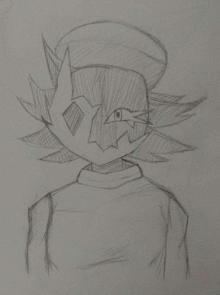 A doodle of Folly from the Regretevator in Roblox