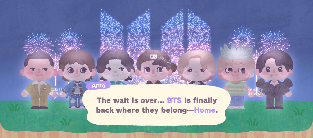 welcome home, bts! 