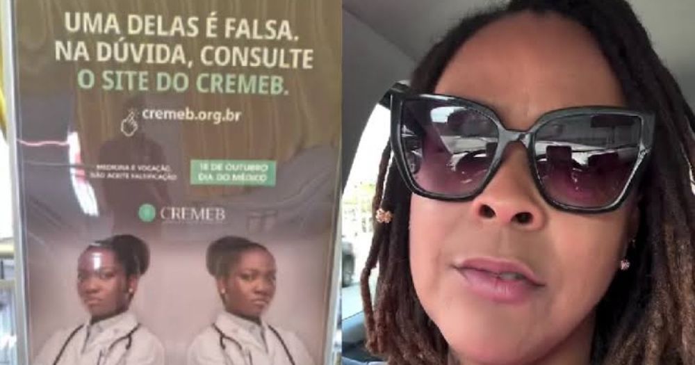 Professora denuncia racismo em campanha publicitária do Cremeb em Salvador