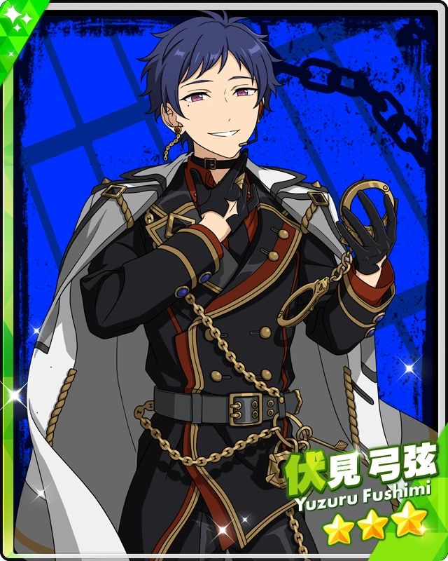 3 star card Binding Punishment Yuzuru Fushimi from the game Ensemble Stars