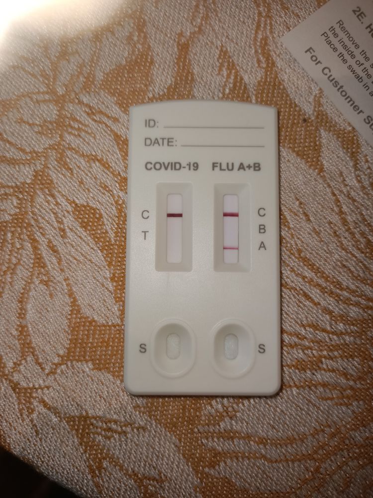 A positive Influenza A test result. 