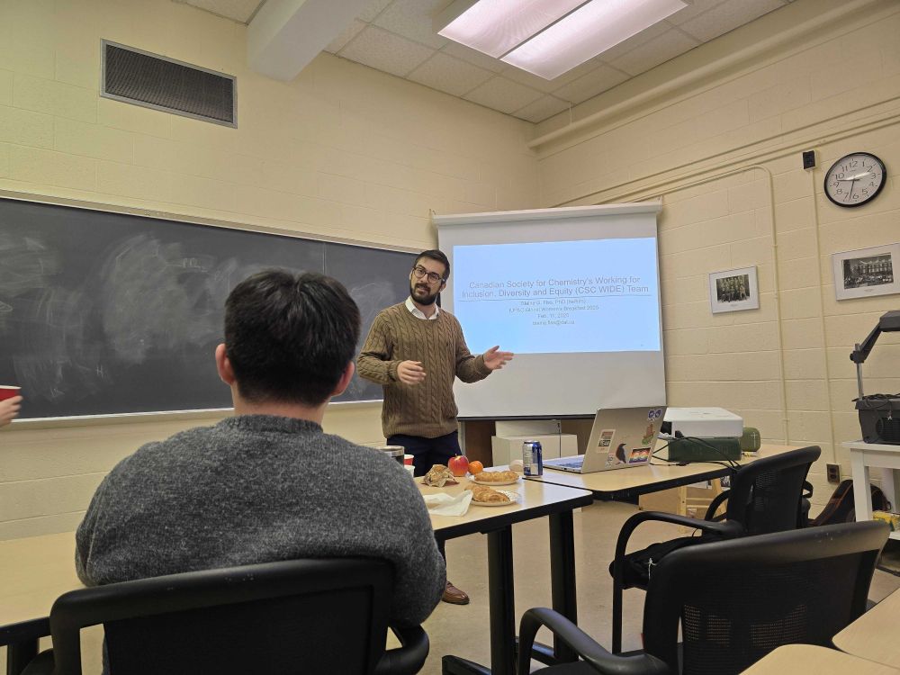 Image taken from the audience of Blaine FIss opening his talk for the GWB 2025 at Dalhousie University.