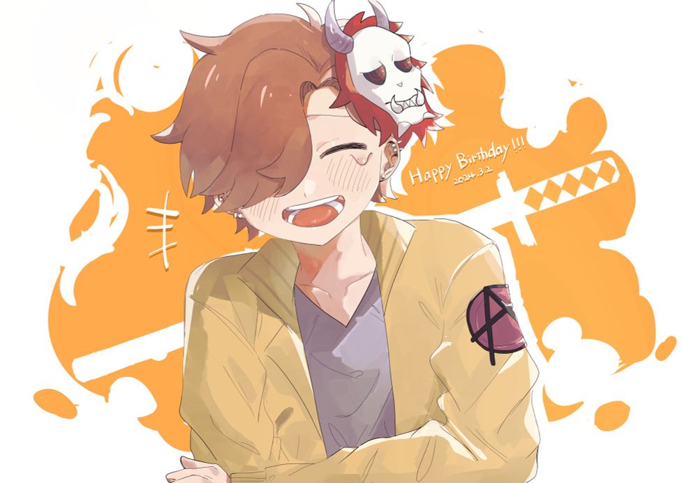 3月2日ついっくすであげた誕生日の絵