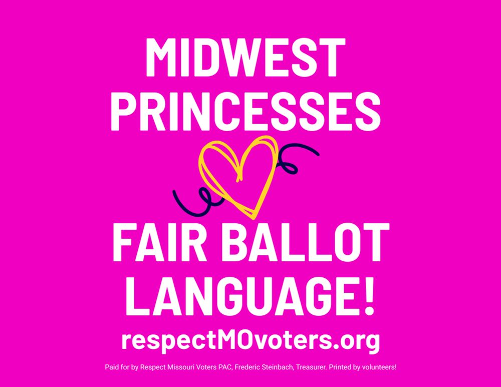 Midwest Princesses love fair ballot language! 