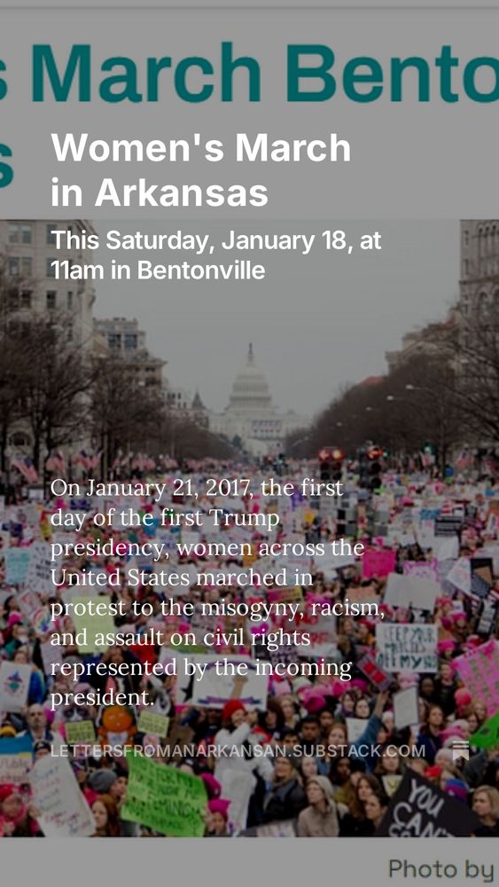 Women’s March Saturday Jan. 18 at 11