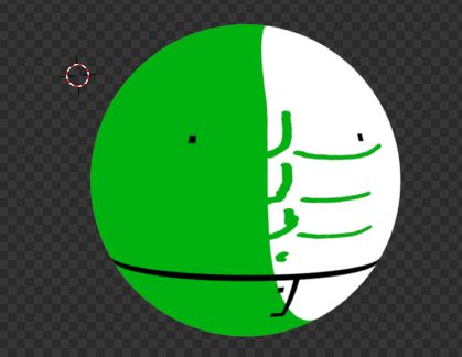 When half the orb is covered in shadow, you can still see the main details (nip and pants), but the shading of the hand drawn abs just naturally blends into the 3D shading because they are multiplied together prior to the color ramp for cel shading