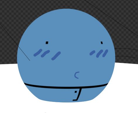 The ambient occlusion on the abs is completely gone, replaced by a cute blushing face