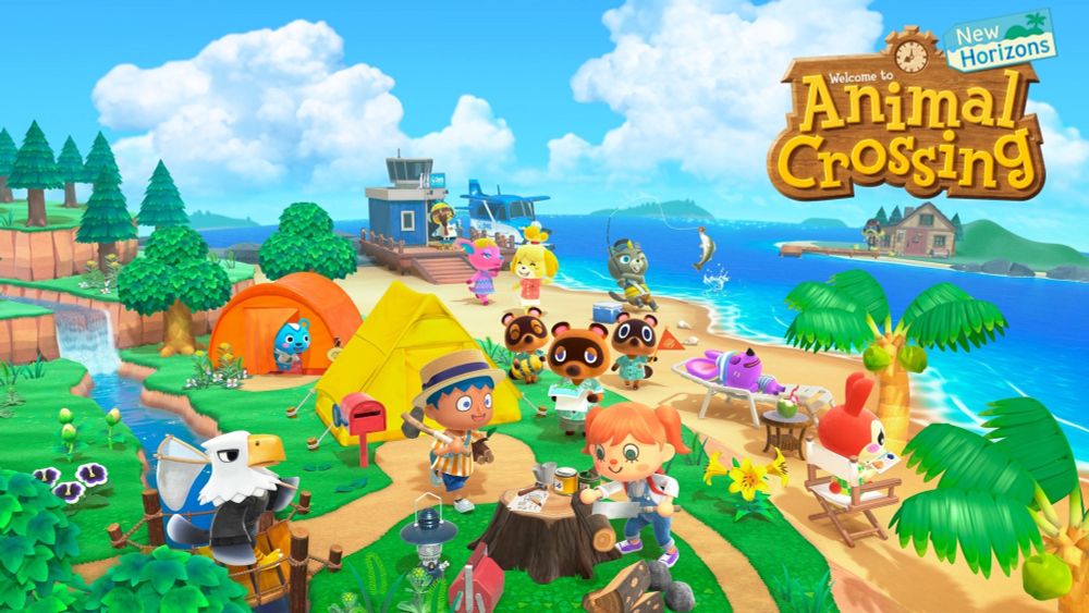 The cover art for Animal Crossing: New Horizons.