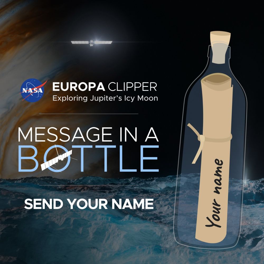 Sign Your Name to Europa Clipper's Message in a Bottle