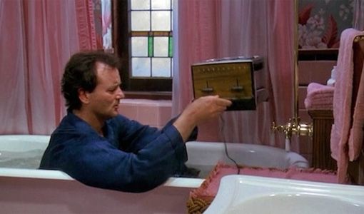 Ground hog day toaster scene