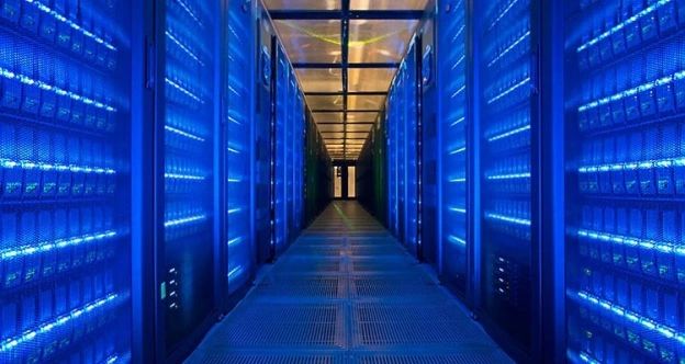 Picture of the supercomputing hall in the UK.