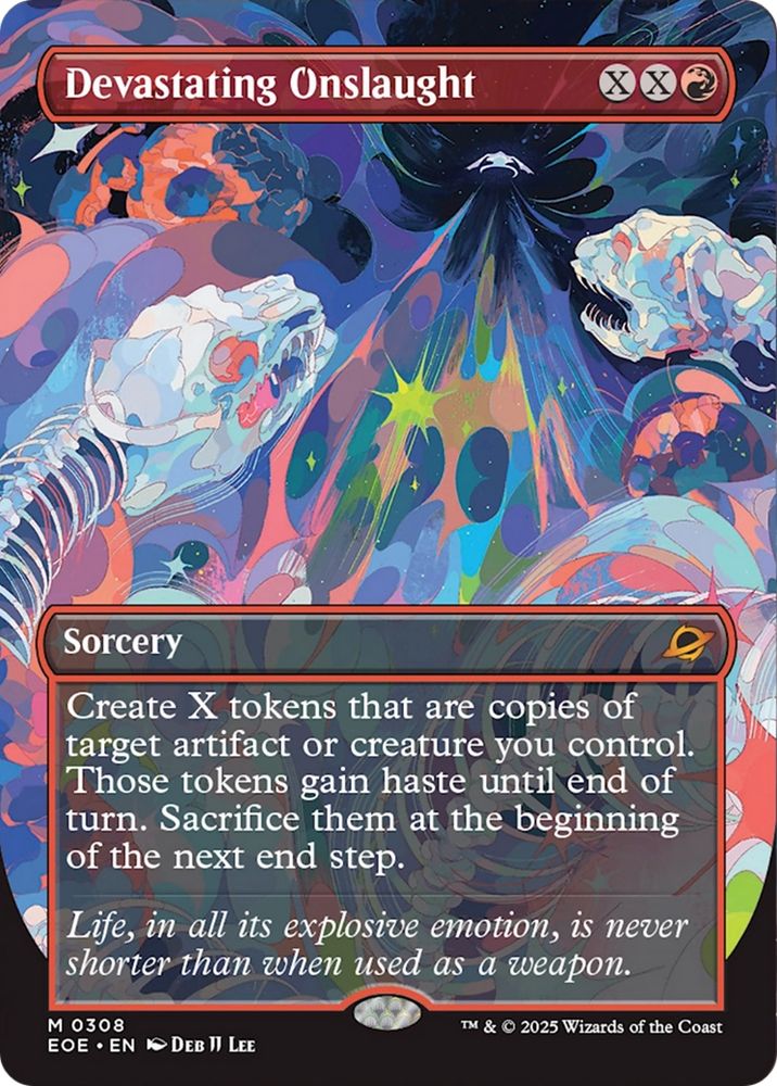 The same image but in a magic card titled Devastating Onslaught