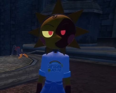 Screenshot of Solar with dead Nexus in the background from the show