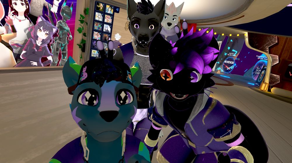 A group photo of me, Chibi_Pup_, PupRads, and CyanWolfGhost~