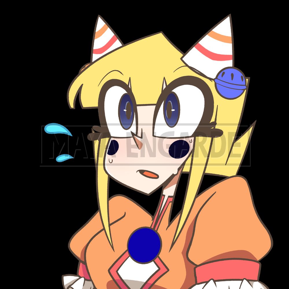 Artwork of Olivienne from Records of Change drawn in a worried/nervous expression. More propaganda to get my stuff out there. Lol.