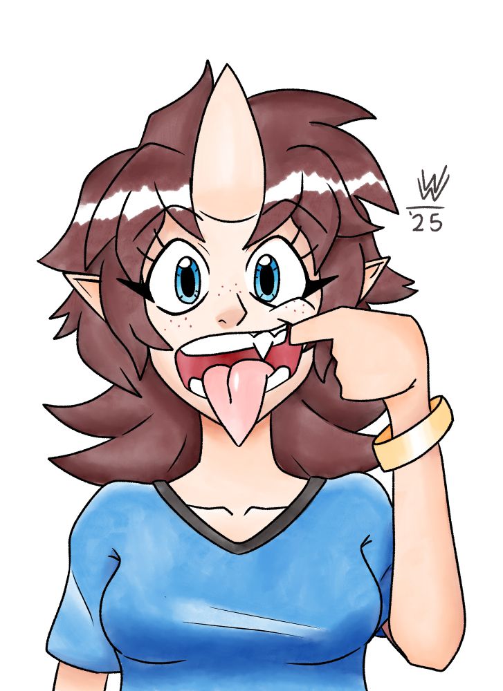 me stretching mouth lol haha hehe