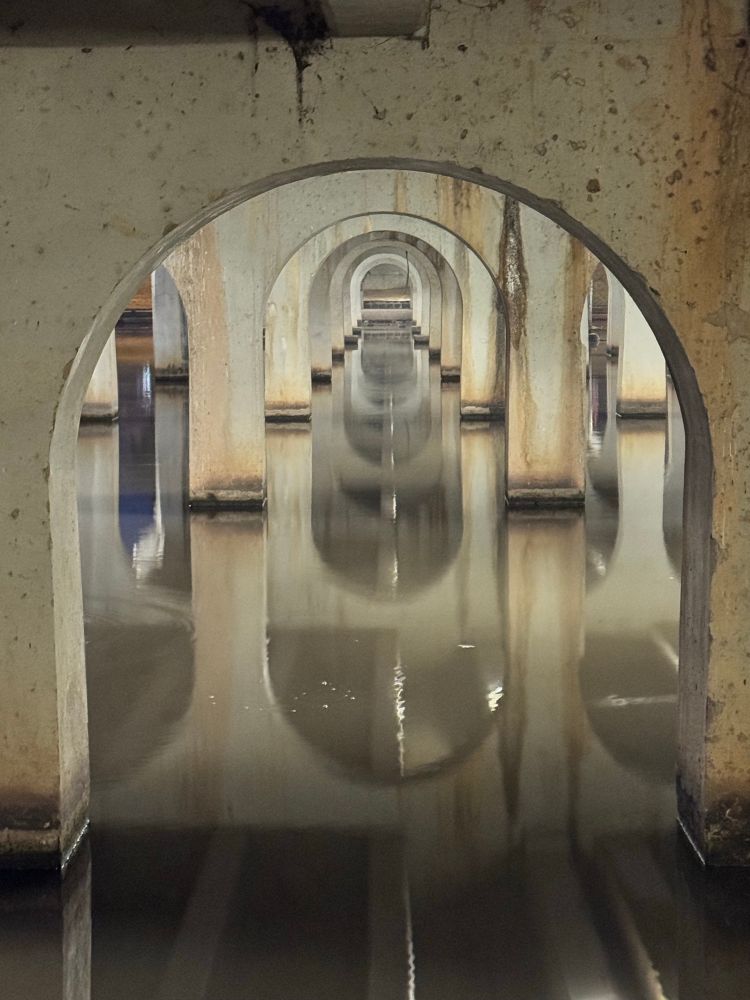 Image under bridge over Lake Benalla, couldn’t resist taking pic after walking around the lake, as break in return trip from Melbourne to Sydney. Recommend Benalla as a stop, sadly too late for art gallery.