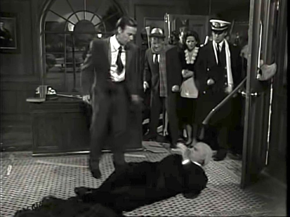 SNL parody of It's a Wonderful Life where George Bailey beats up Mr. Potter