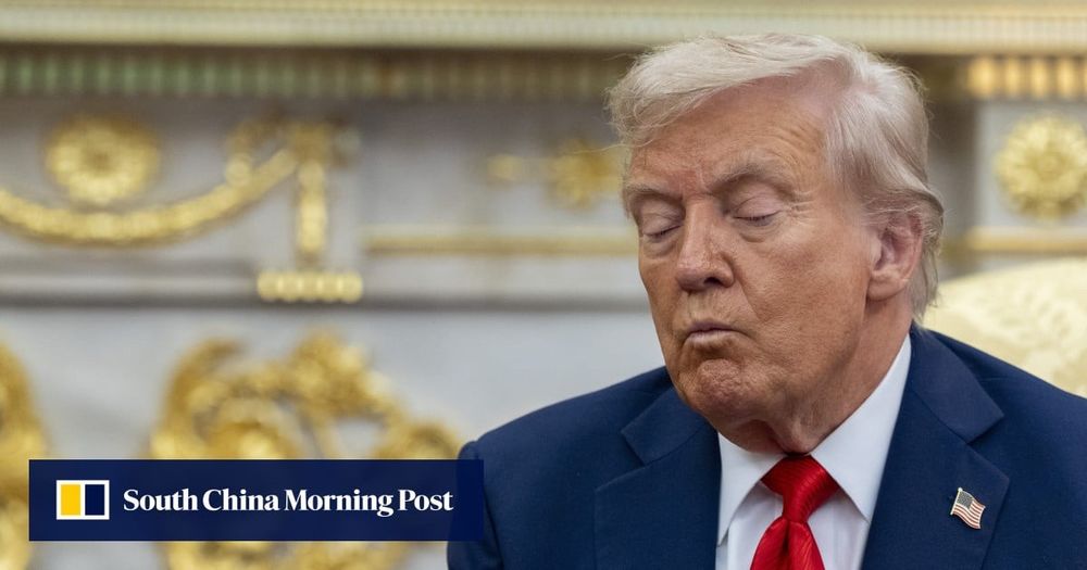 US leader says he has cards ‘that would destroy China’ without elaborating, but says he will continue to allow Chinese students into America.