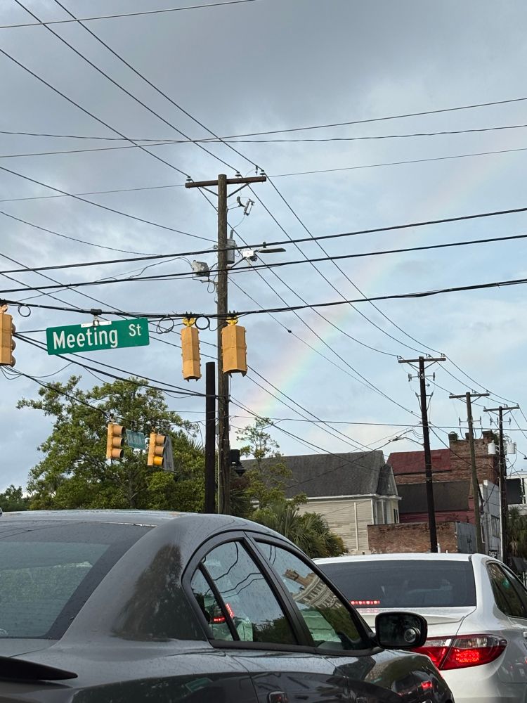 Rainbow over downtown Charleston 