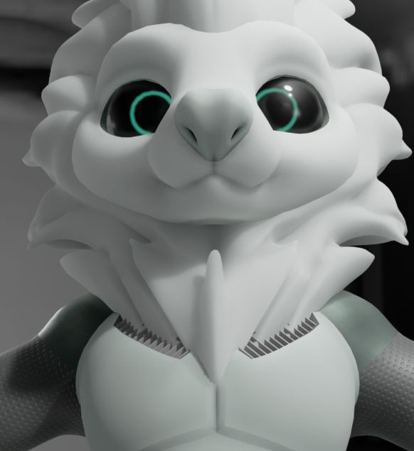 3d model of an anthro robot bat