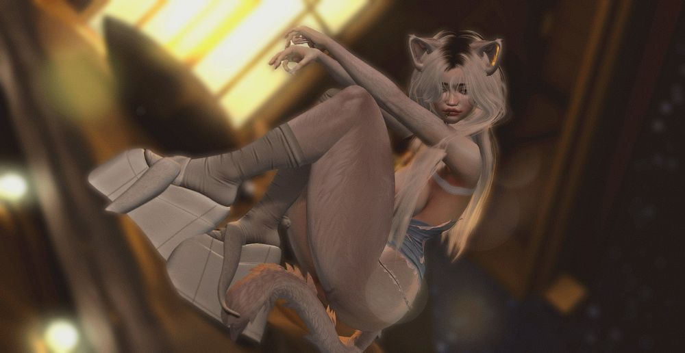 wearing raptor jenny's neko 2.0 in platnium & kitty parts @ abno now
718 bunny slides
monso rinn hair