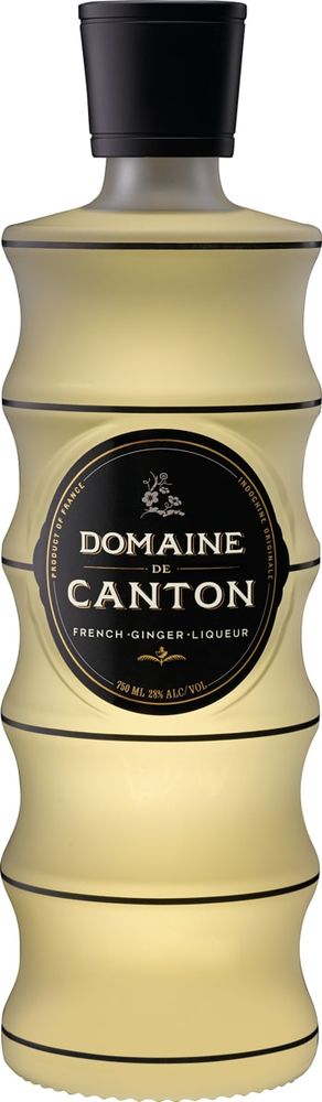 A press photo of a bottle of Domaine de Canton ginger liqueur.