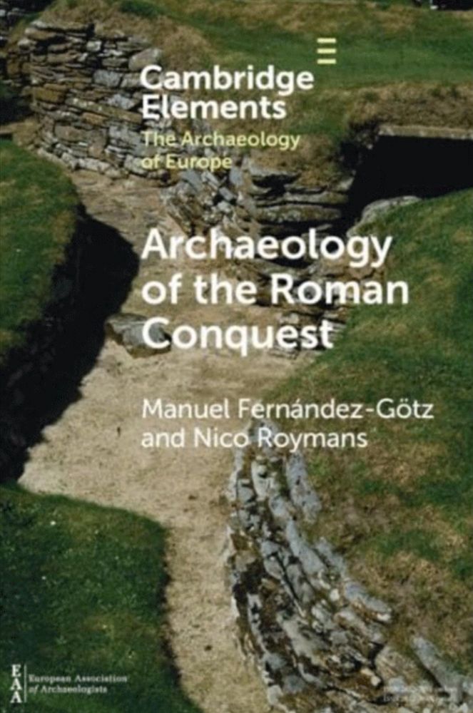 A book cover showing an archaeology site covered in grass.