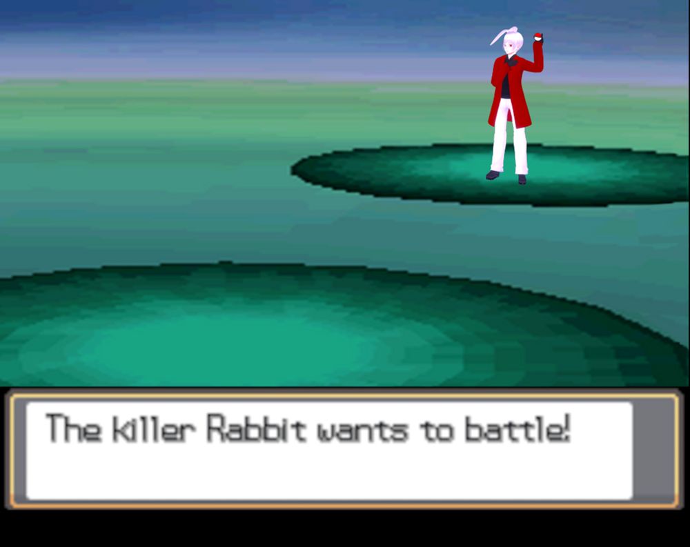 Rabbit challenges you to a pokemon battle