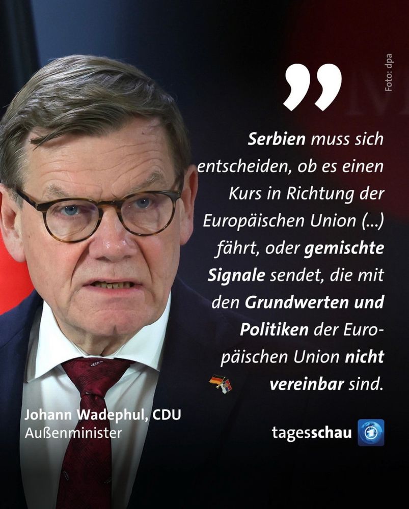 Kachel der Tagesschau mit Zitat von Wadenpfuhl.