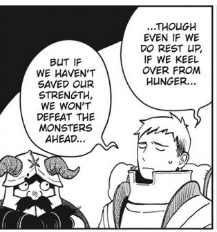 a panel from dungeon meshi