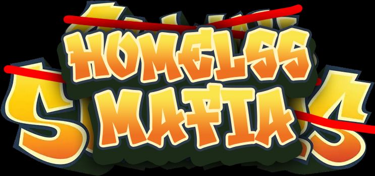 Homeless Mafia logo, spelled "Homelss Mafia"