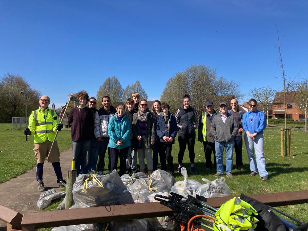Keep Caversham Tidy volunteers on the #GreatBritishSpringClean