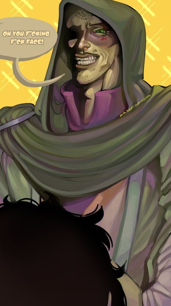 Ritual (yea his name is it) can be so creepy sometimes, but he will never hurt Kali. 