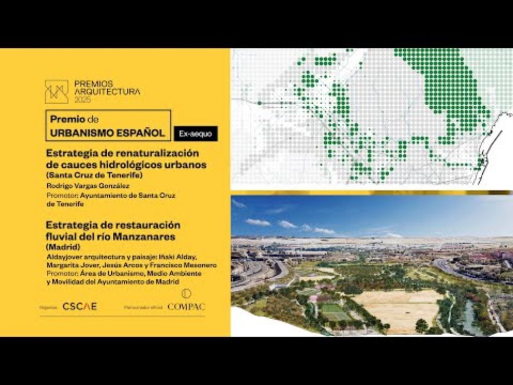 Premio de Urbanismo Español ex aequo. #PremiosARQUITECTURA 2025