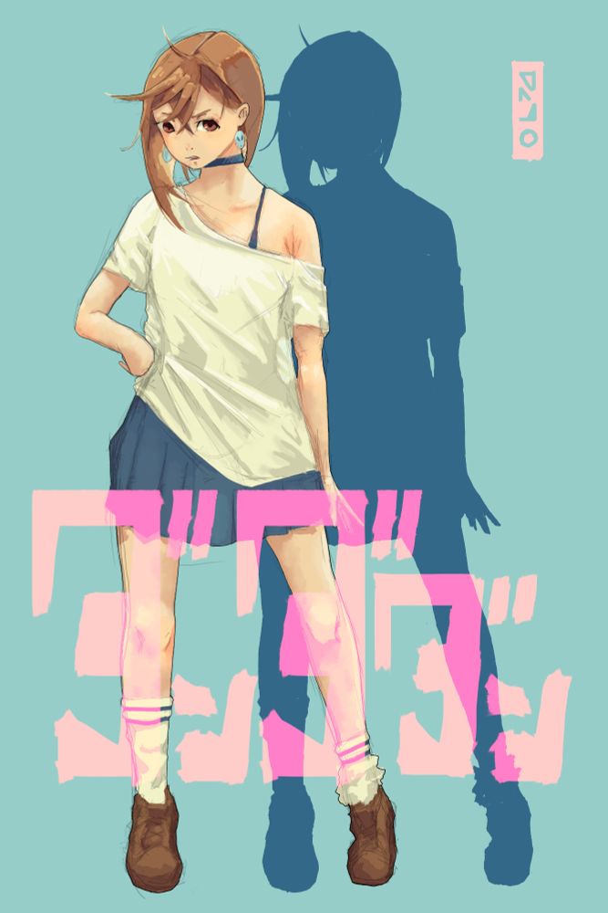 Fan art of momo ayase from dandadan 
