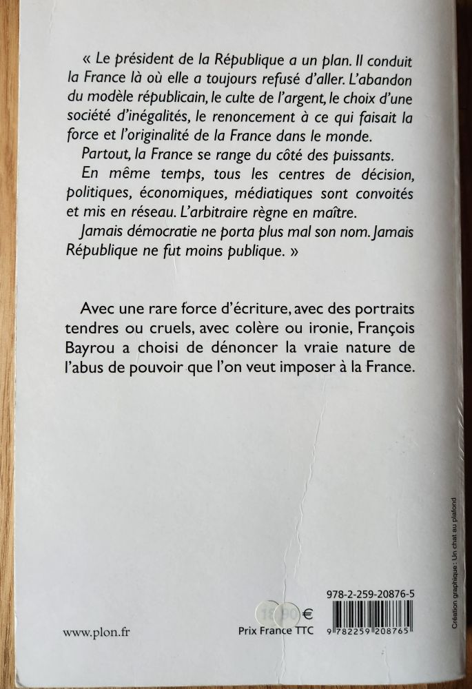 4eme de couverture du même livre