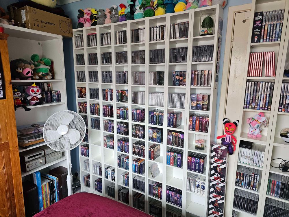 1/3 of my BigFinish collection as of July 2025. You can see the CD for 'Vampire Weekend' sat comfortably on the eighth row down (column six)