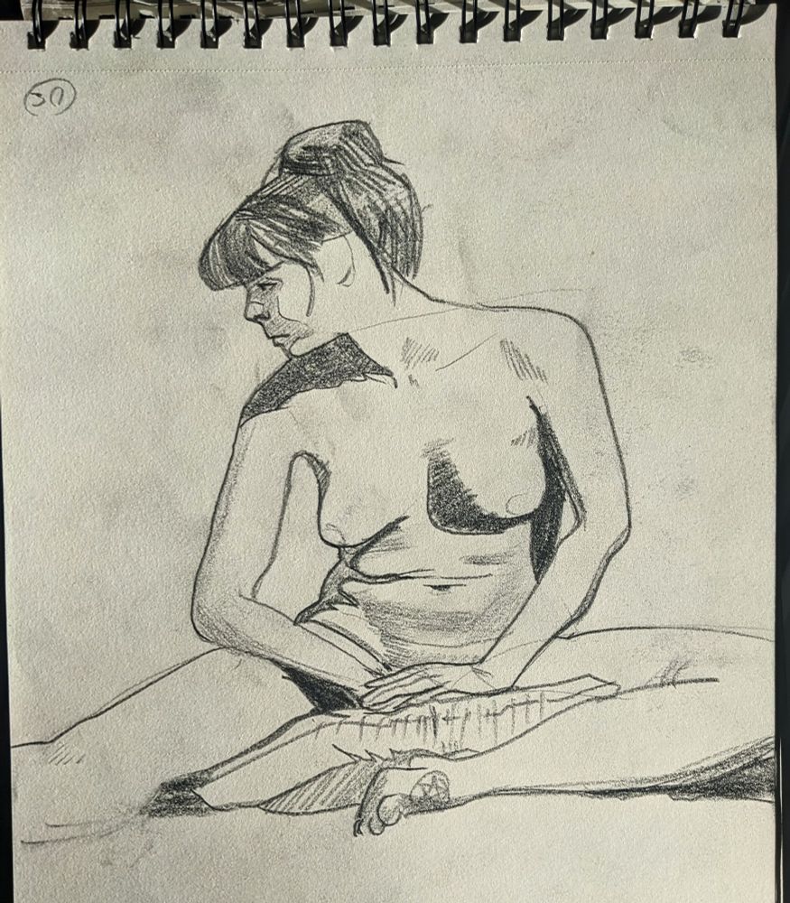 30 min pose in 3b pencil 