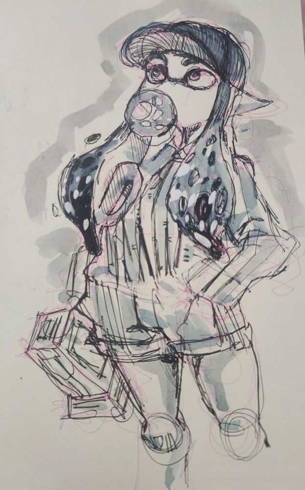 Inkling sketch referenced from the haikara walker