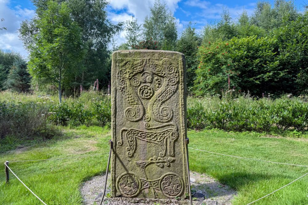 Carved pictish stone