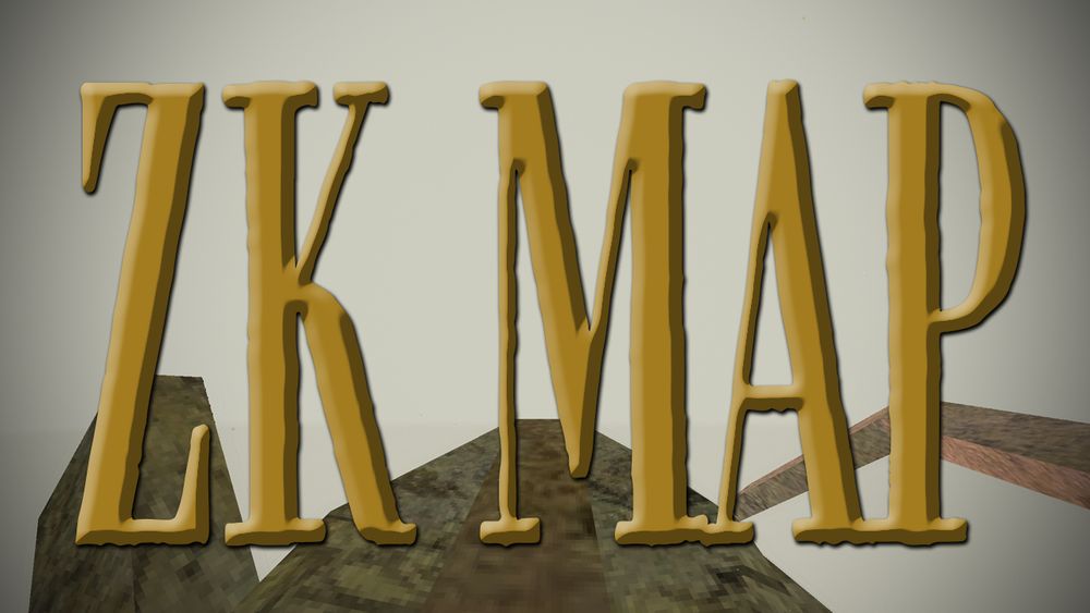 YouTube thumbnail. The words ZK Map in embossed text with the start from Fallstruktur in the background